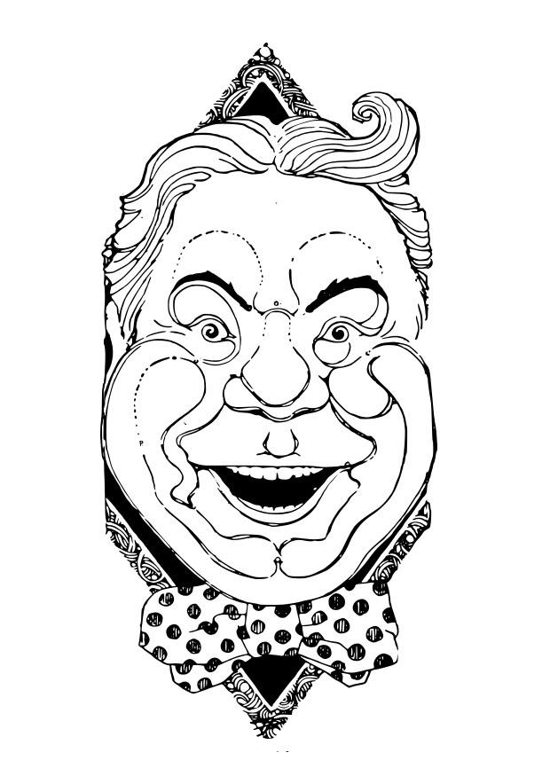 着色页: 小丑 (人物) #90941 - 免费可打印着色页