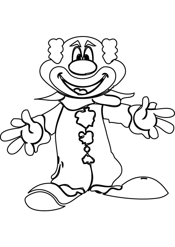 着色页: 小丑 (人物) #90981 - 免费可打印着色页