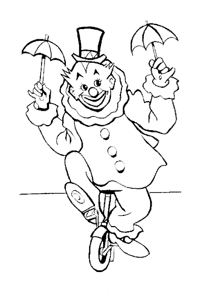 着色页: 小丑 (人物) #91074 - 免费可打印着色页
