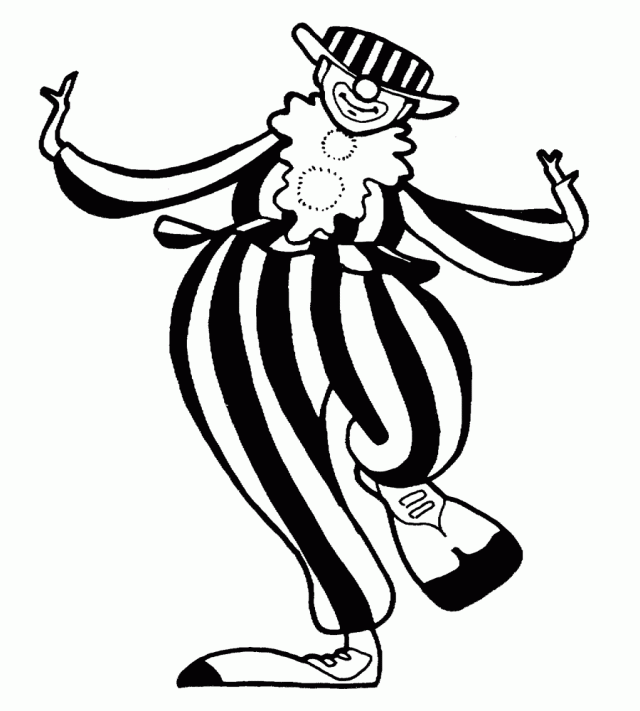 着色页: 小丑 (人物) #91189 - 免费可打印着色页