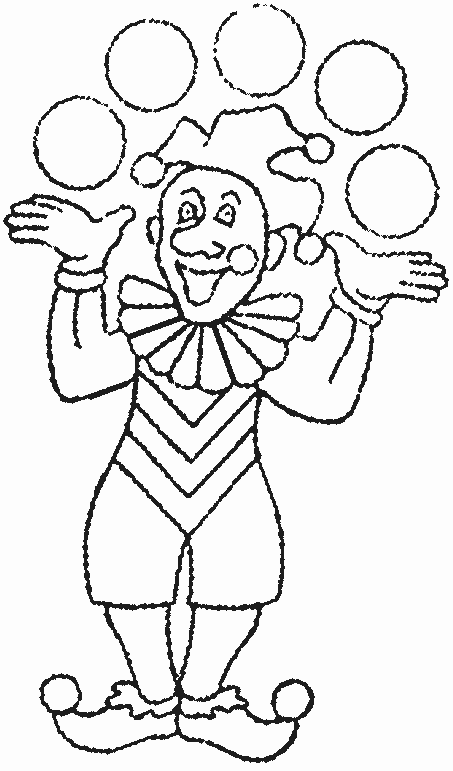着色页: 小丑 (人物) #91191 - 免费可打印着色页