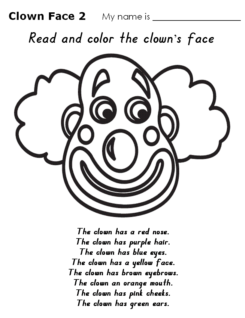 着色页: 小丑 (人物) #91197 - 免费可打印着色页