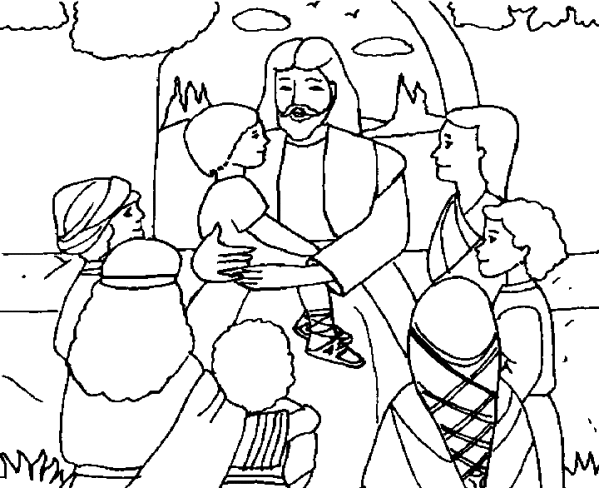着色页: 耶稣 (人物) #99016 - 免费可打印着色页