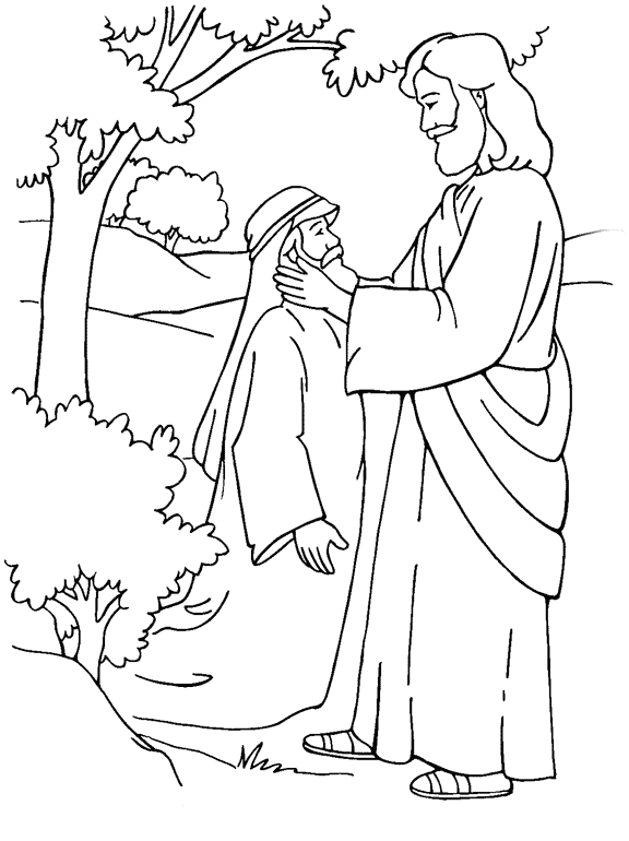 着色页: 耶稣 (人物) #99117 - 免费可打印着色页