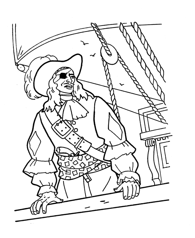 着色页: 海盗 (人物) #105004 - 免费可打印着色页