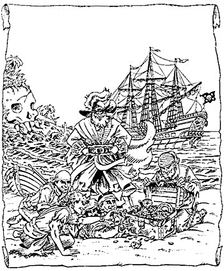 着色页: 海盗 (人物) #105115 - 免费可打印着色页