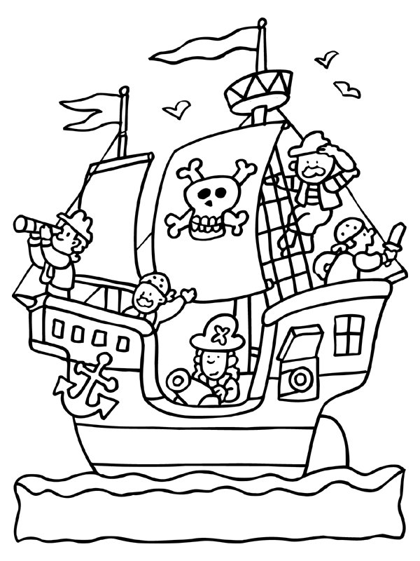 着色页: 海盗 (人物) #105315 - 免费可打印着色页