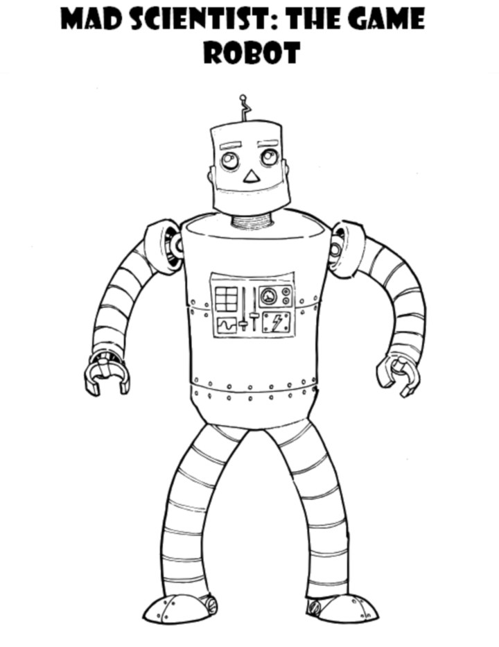 着色页: 机器人 (人物) #106566 - 免费可打印着色页