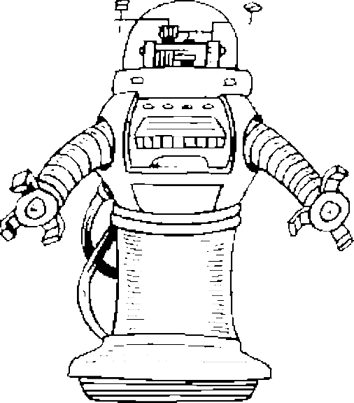 着色页: 机器人 (人物) #106595 - 免费可打印着色页