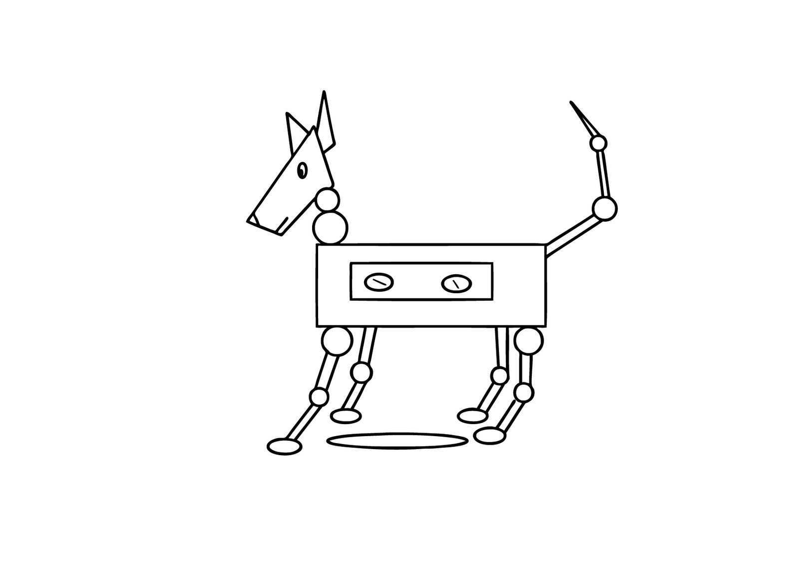 着色页: 机器人 (人物) #106601 - 免费可打印着色页