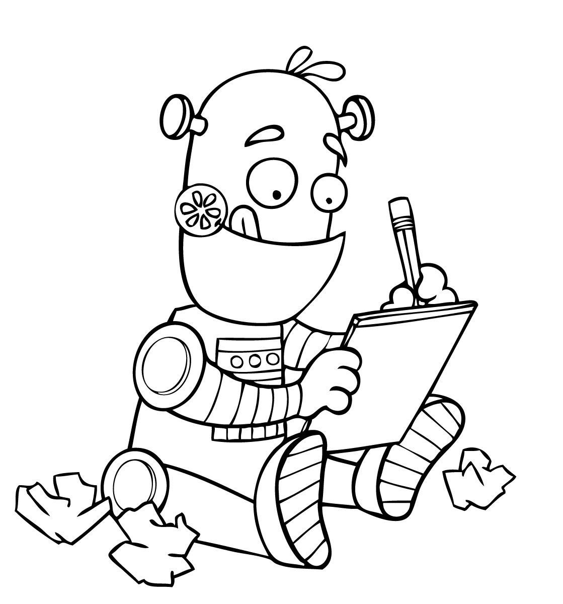 着色页: 机器人 (人物) #106725 - 免费可打印着色页