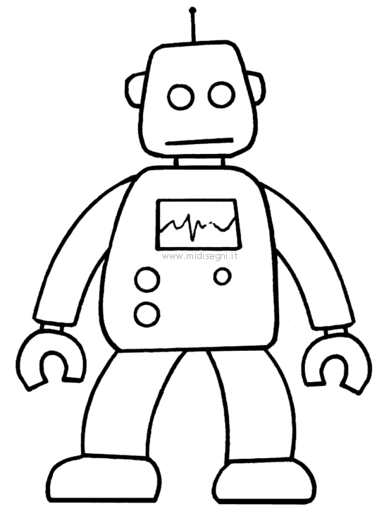 着色页: 机器人 (人物) #106854 - 免费可打印着色页