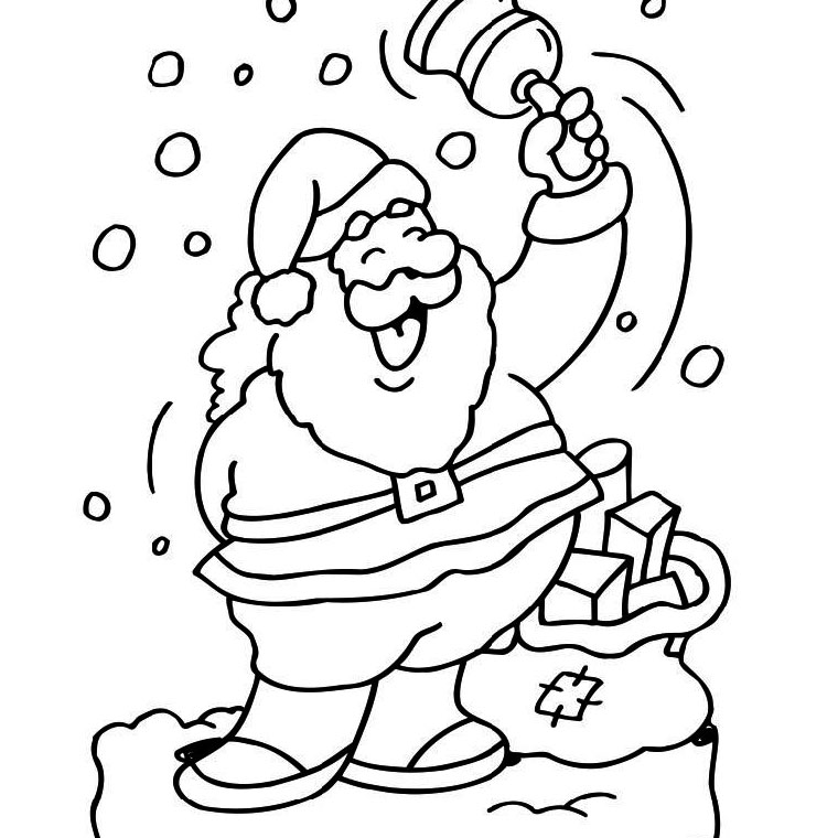 着色页: 圣诞老人 (人物) #104664 - 免费可打印着色页