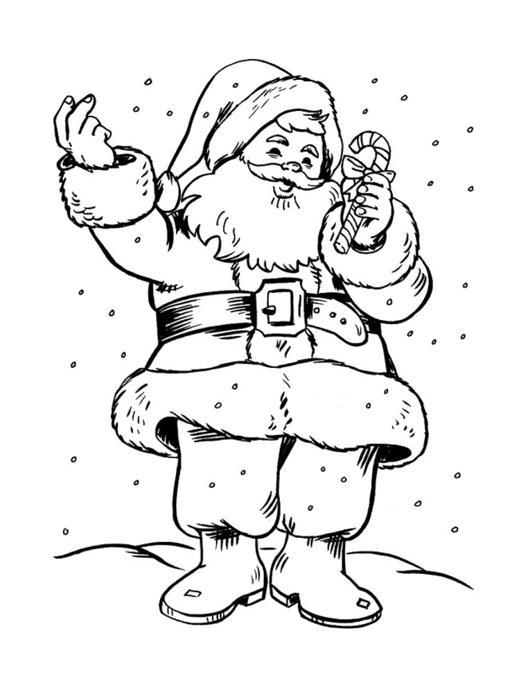 着色页: 圣诞老人 (人物) #104669 - 免费可打印着色页