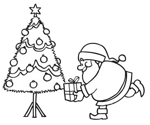 着色页: 圣诞老人 (人物) #104742 - 免费可打印着色页