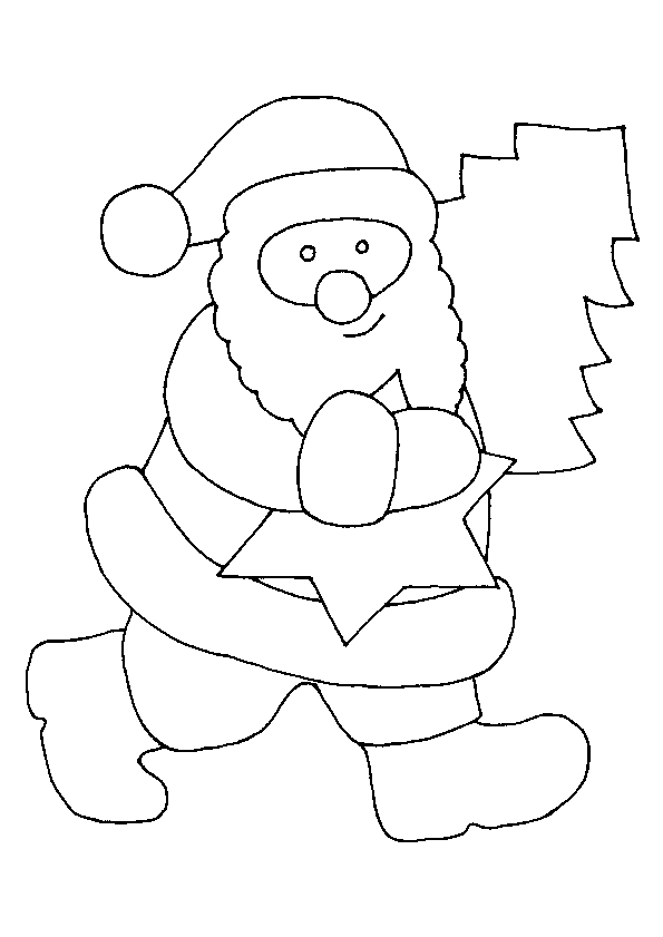 着色页: 圣诞老人 (人物) #104768 - 免费可打印着色页