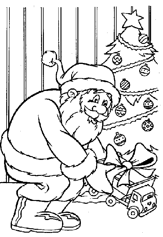 着色页: 圣诞老人 (人物) #104807 - 免费可打印着色页