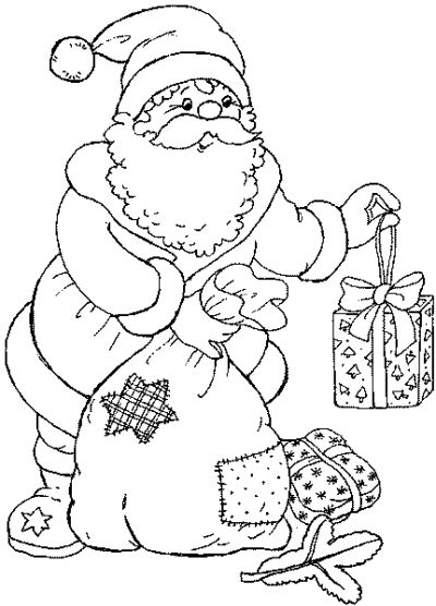 着色页: 圣诞老人 (人物) #104828 - 免费可打印着色页