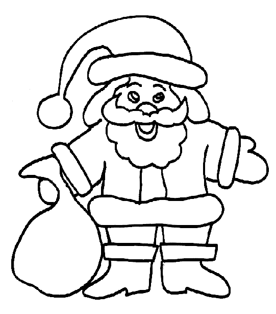 着色页: 圣诞老人 (人物) #104891 - 免费可打印着色页