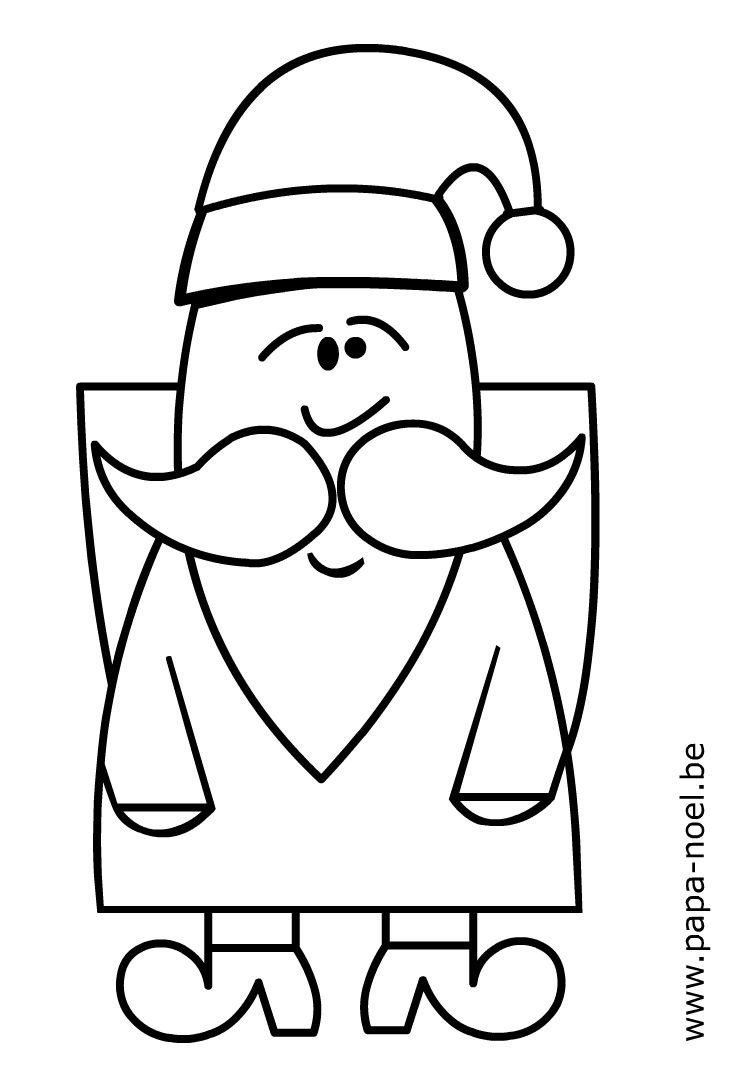 着色页: 圣诞老人 (人物) #104911 - 免费可打印着色页