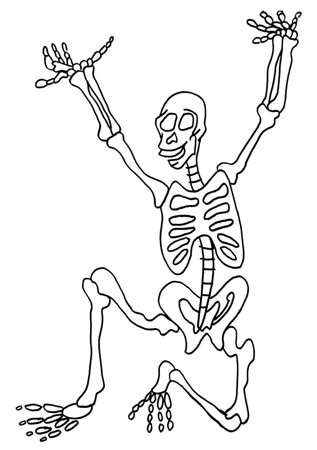着色页: 骨骼 (人物) #147439 - 免费可打印着色页