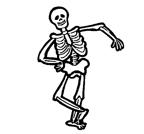 着色页: 骨骼 (人物) #147449 - 免费可打印着色页