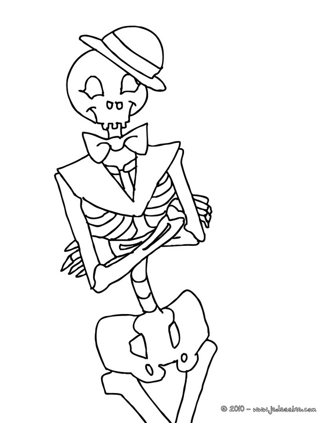 着色页: 骨骼 (人物) #147487 - 免费可打印着色页