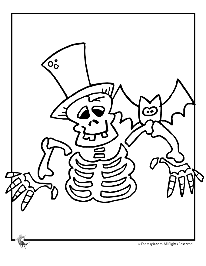 着色页: 骨骼 (人物) #147496 - 免费可打印着色页