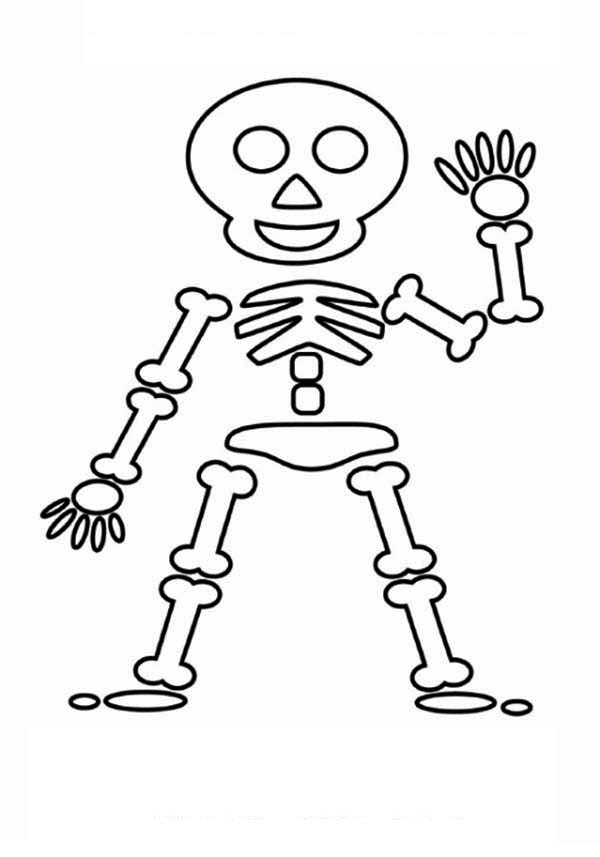 着色页: 骨骼 (人物) #147532 - 免费可打印着色页