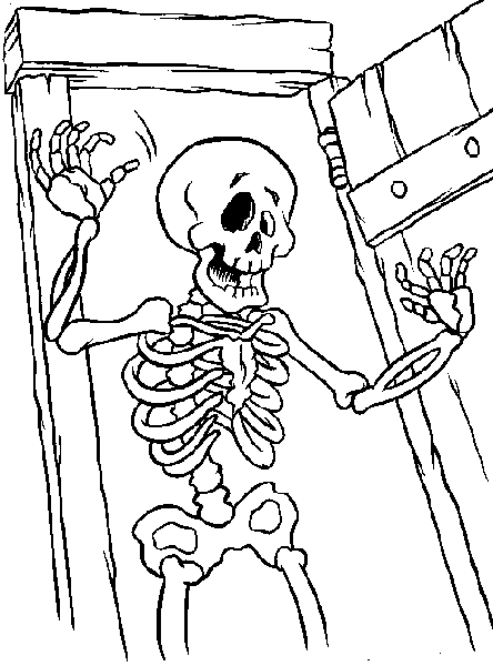 着色页: 骨骼 (人物) #147547 - 免费可打印着色页