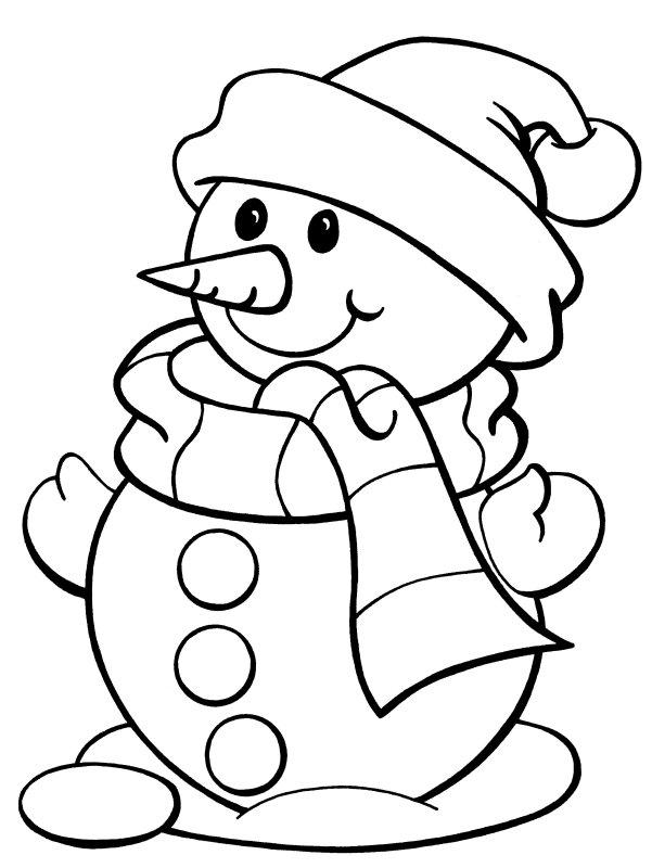 着色页: 雪人 (人物) #89155 - 免费可打印着色页