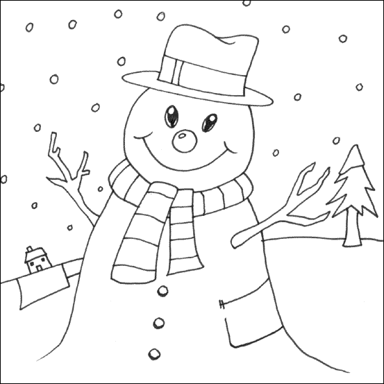 着色页: 雪人 (人物) #89161 - 免费可打印着色页