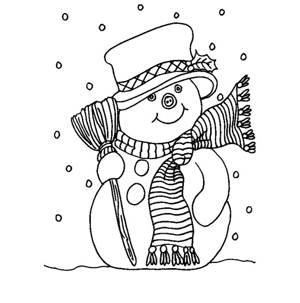 着色页: 雪人 (人物) #89162 - 免费可打印着色页