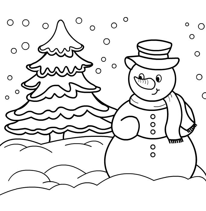 着色页: 雪人 (人物) #89164 - 免费可打印着色页