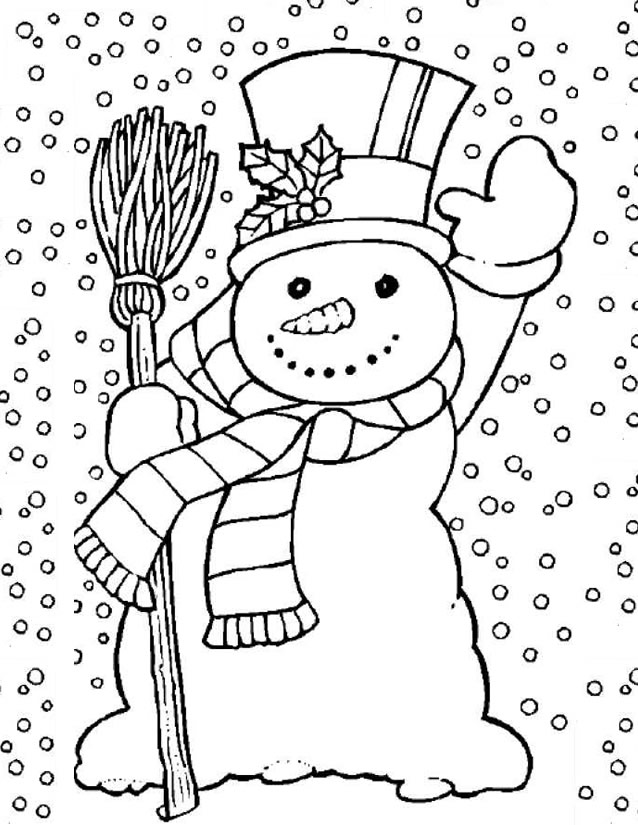 着色页: 雪人 (人物) #89184 - 免费可打印着色页