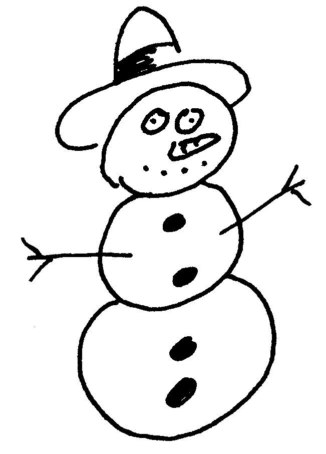着色页: 雪人 (人物) #89255 - 免费可打印着色页