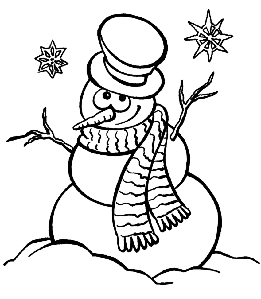 着色页: 雪人 (人物) #89313 - 免费可打印着色页