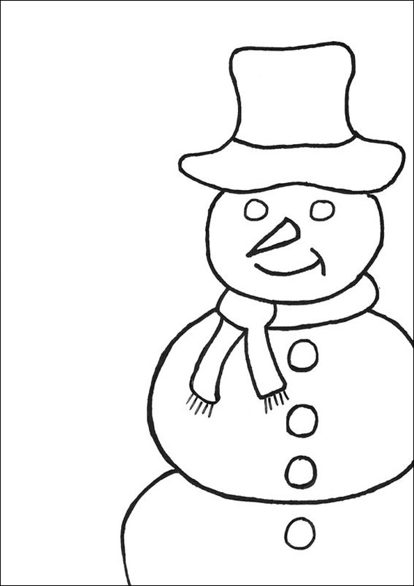 着色页: 雪人 (人物) #89354 - 免费可打印着色页