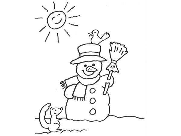 着色页: 雪人 (人物) #89369 - 免费可打印着色页
