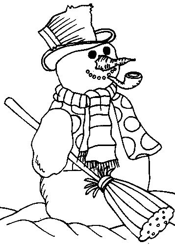 着色页: 雪人 (人物) #89394 - 免费可打印着色页