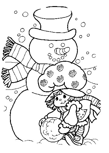 着色页: 雪人 (人物) #89466 - 免费可打印着色页