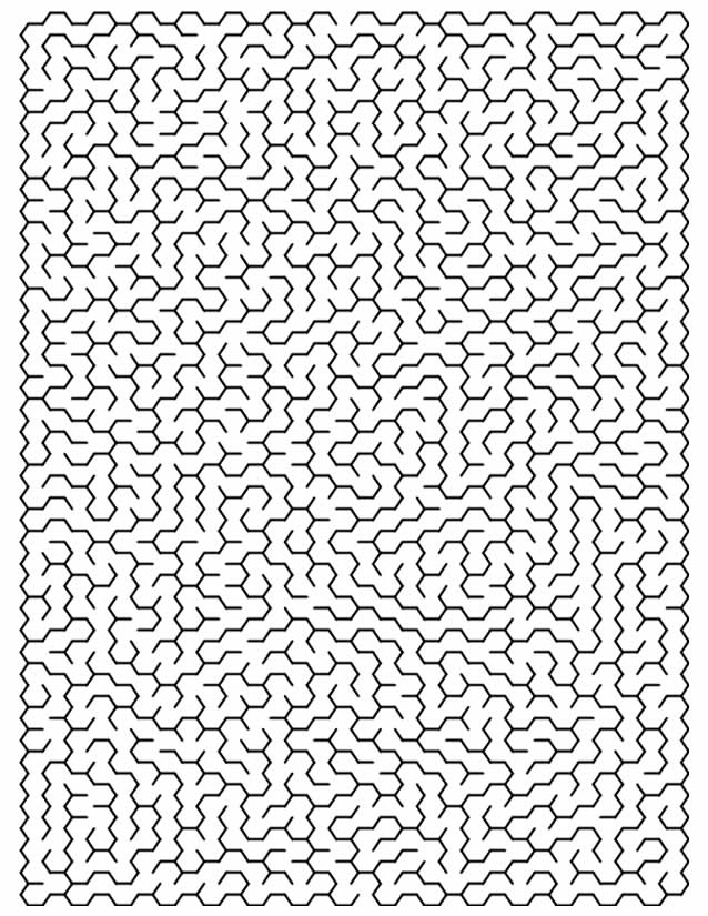 着色页: 迷宫 (教育的) #126488 - 免费可打印着色页