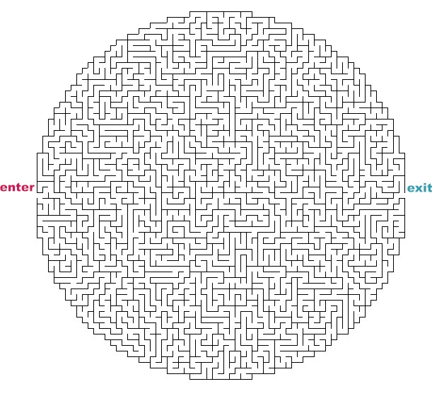 着色页: 迷宫 (教育的) #126497 - 免费可打印着色页