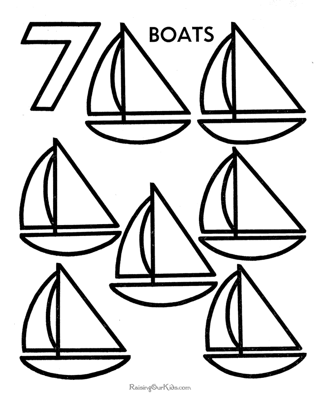 着色页: 数字 (教育的) #125220 - 免费可打印着色页