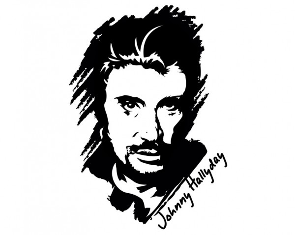 着色页: Johnny Hallyday (名人) #123121 - 免费可打印着色页