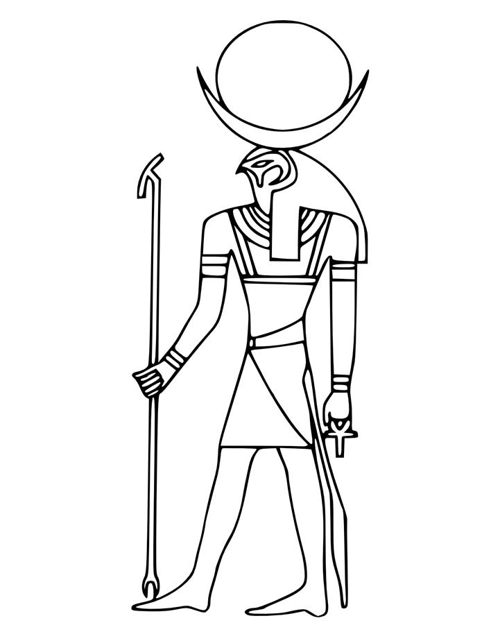 着色页: 埃及神话 (众神与女神) #111173 - 免费可打印着色页