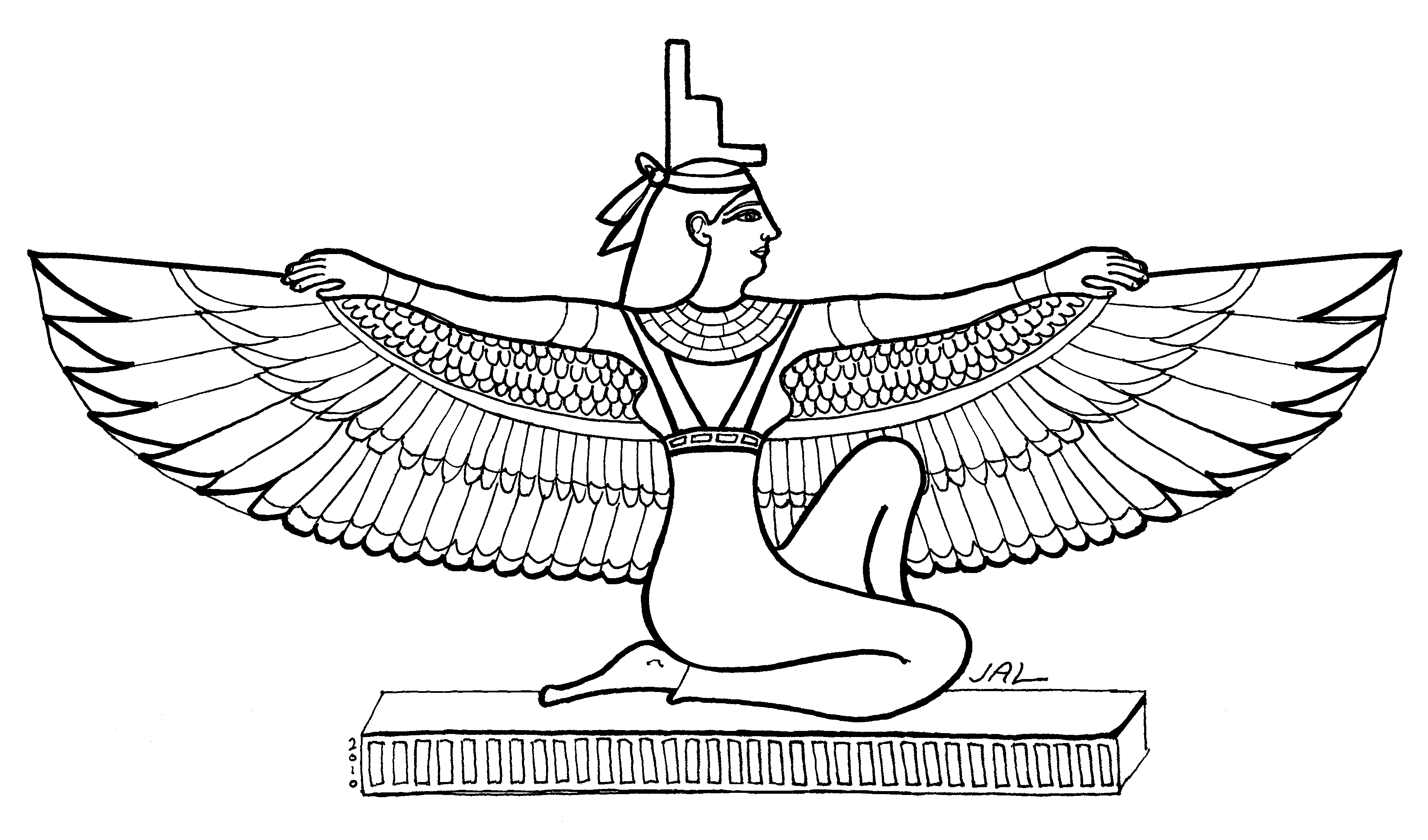 着色页: 埃及神话 (众神与女神) #111174 - 免费可打印着色页