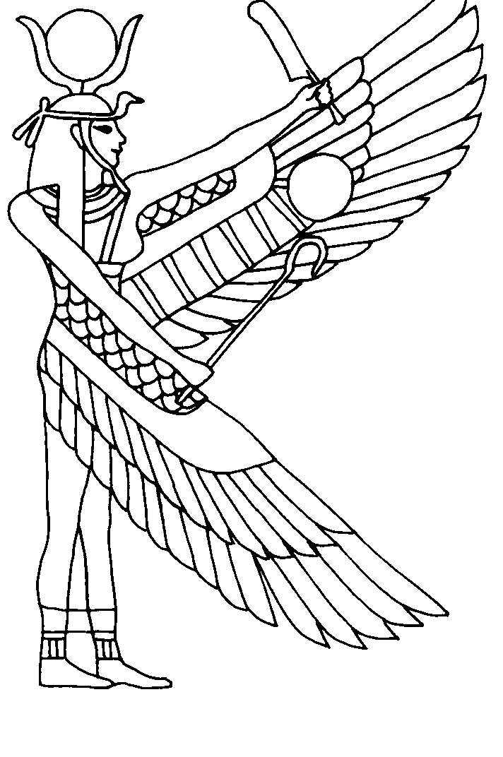 着色页: 埃及神话 (众神与女神) #111175 - 免费可打印着色页