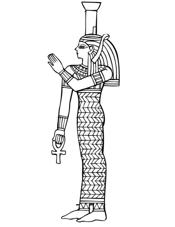 着色页: 埃及神话 (众神与女神) #111229 - 免费可打印着色页