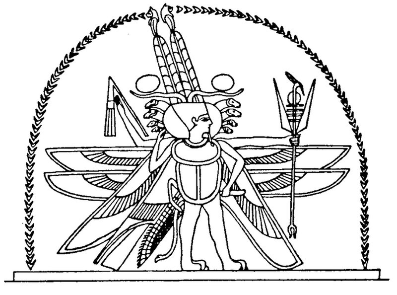 着色页: 埃及神话 (众神与女神) #111231 - 免费可打印着色页